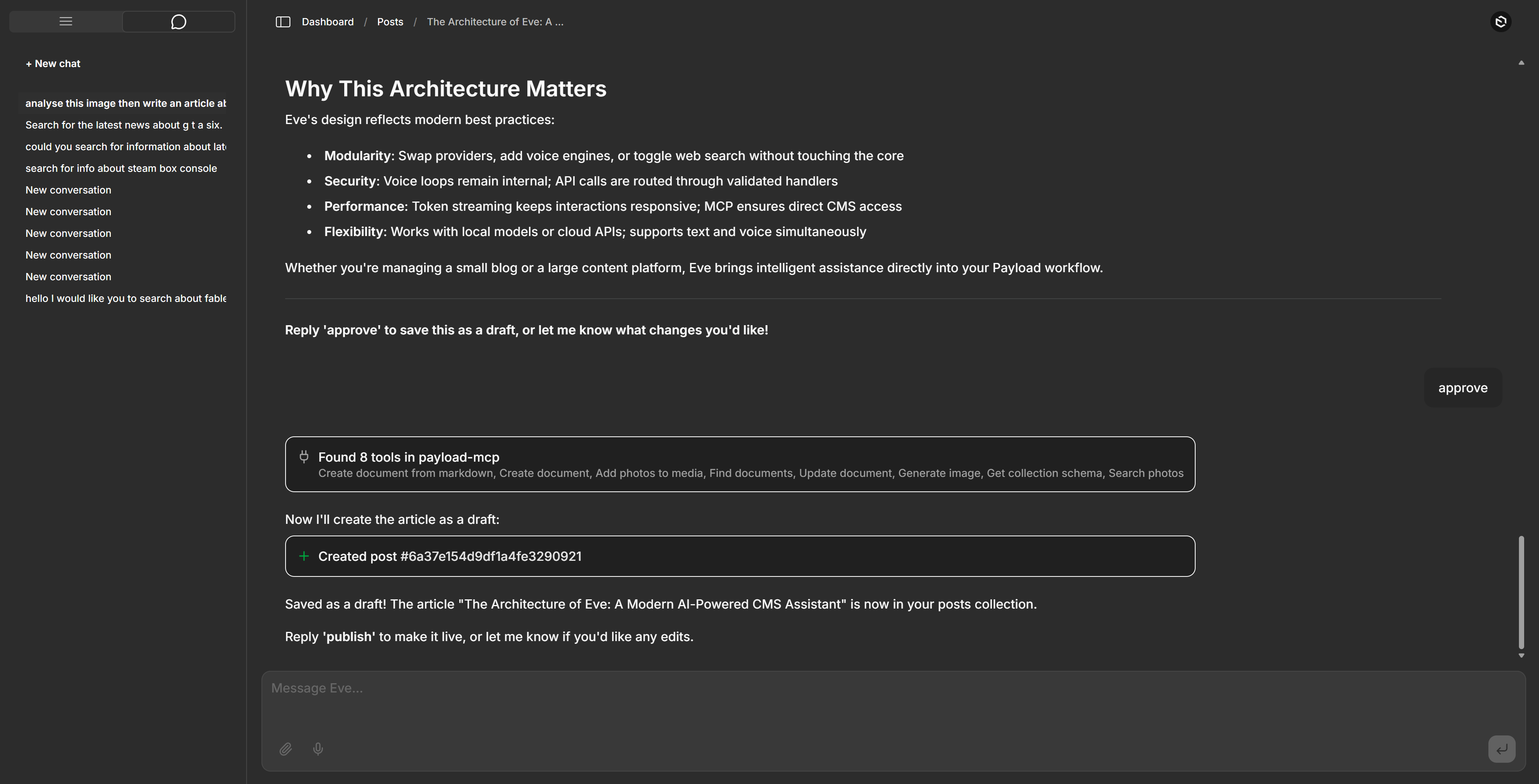 payload-eve-chat preview
