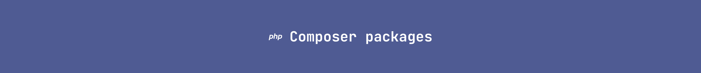 Composer packages