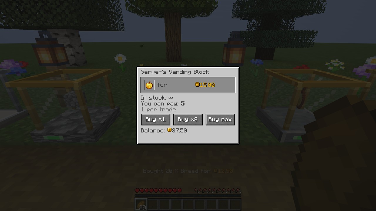 Buyer screen