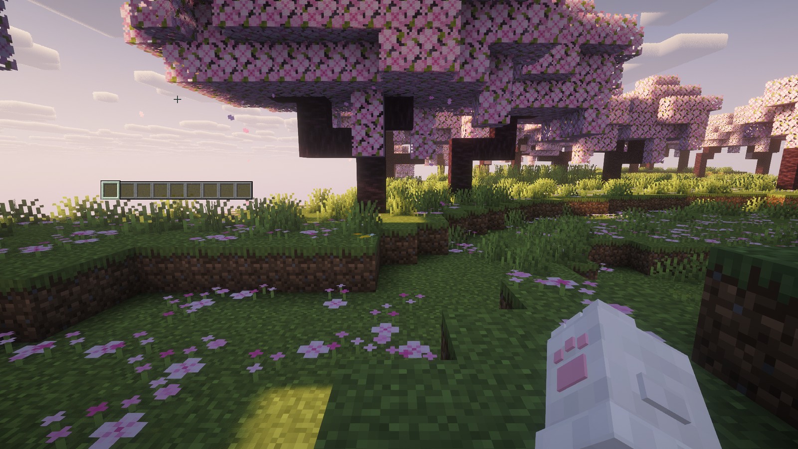 Paw mittens in first person
