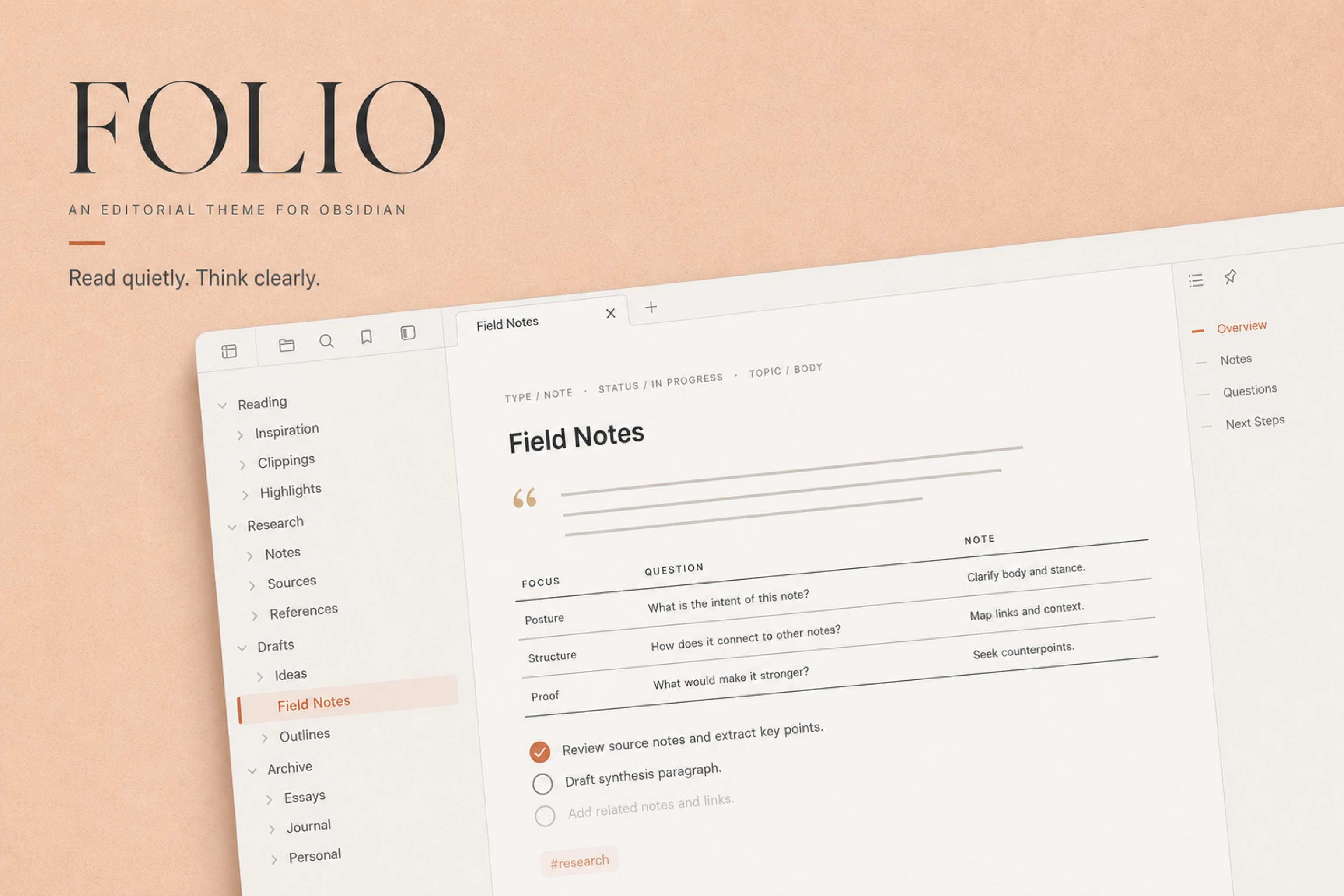 Folio preview