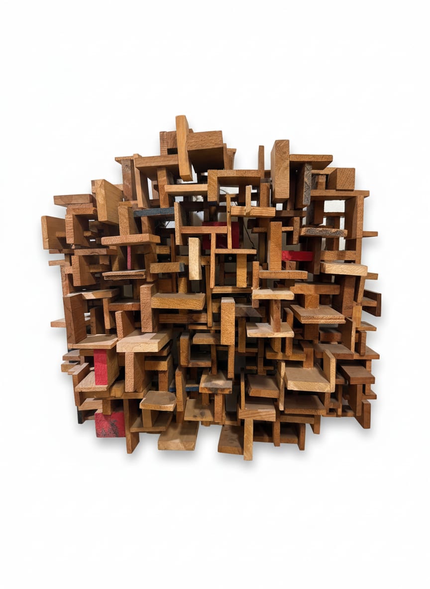 Minoru Ohira Wood Wall Sculpture