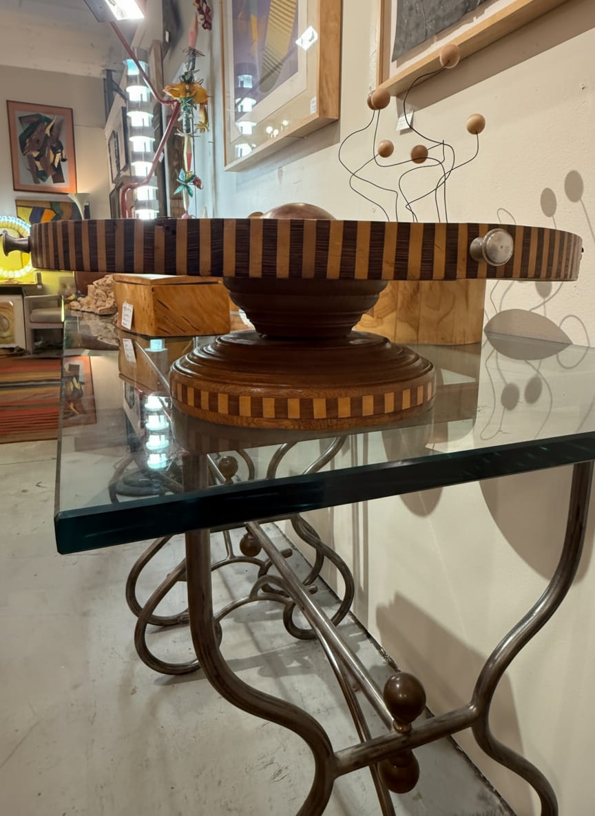 Inlaid Wood Platter — detail 2