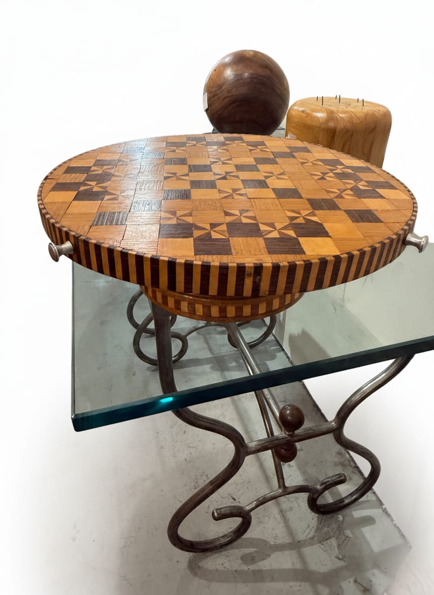 Inlaid Wood Platter — detail 4