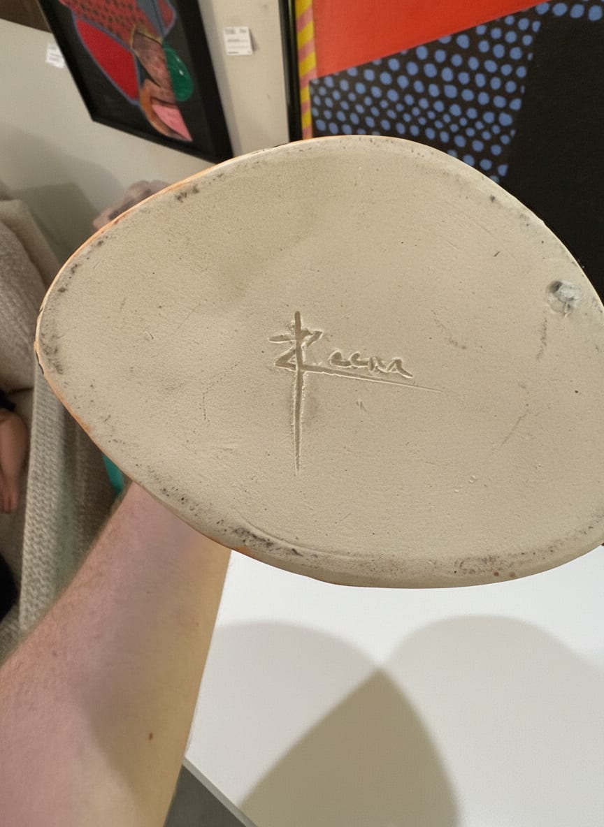Signed Studio Vase — detail 2