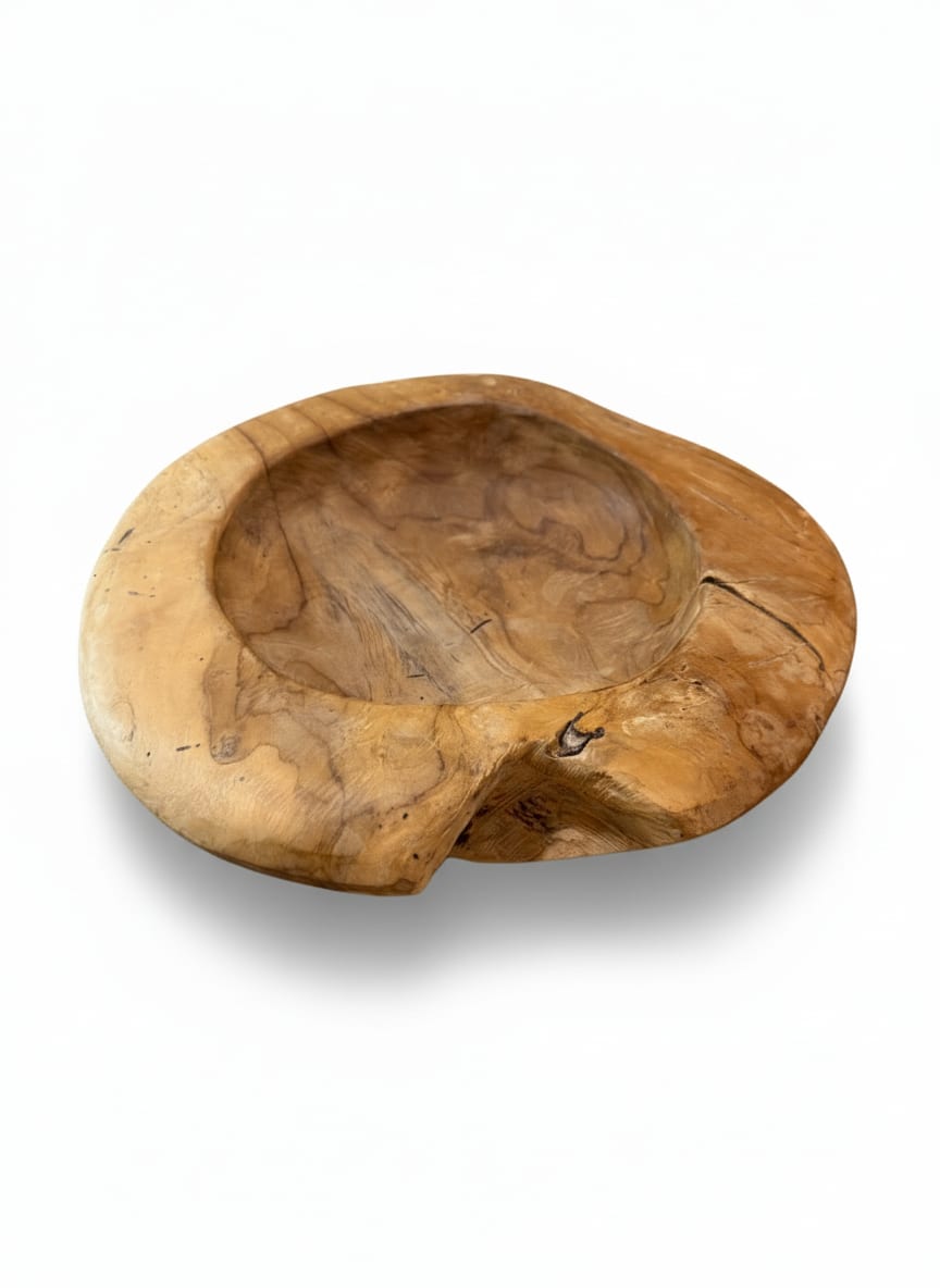 Olive Wood Bowl — detail 3