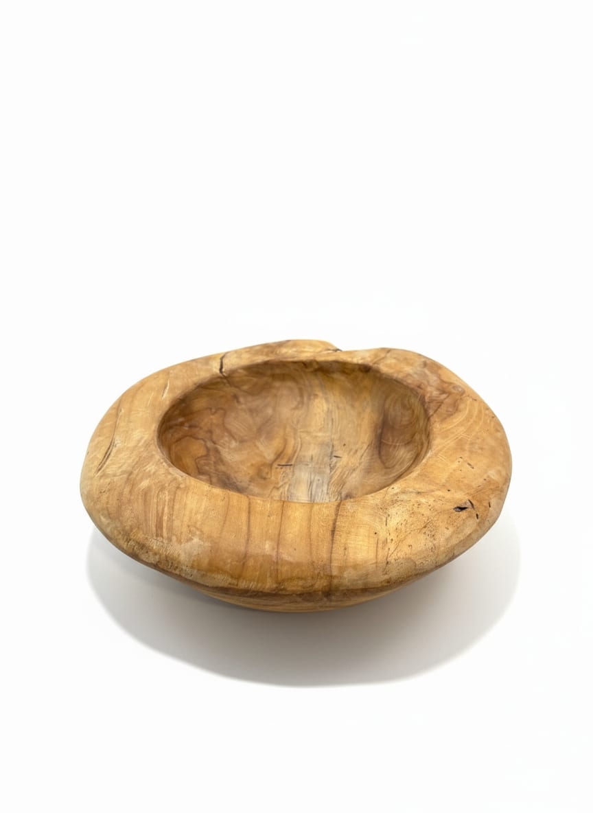 Olive Wood Bowl — detail 4