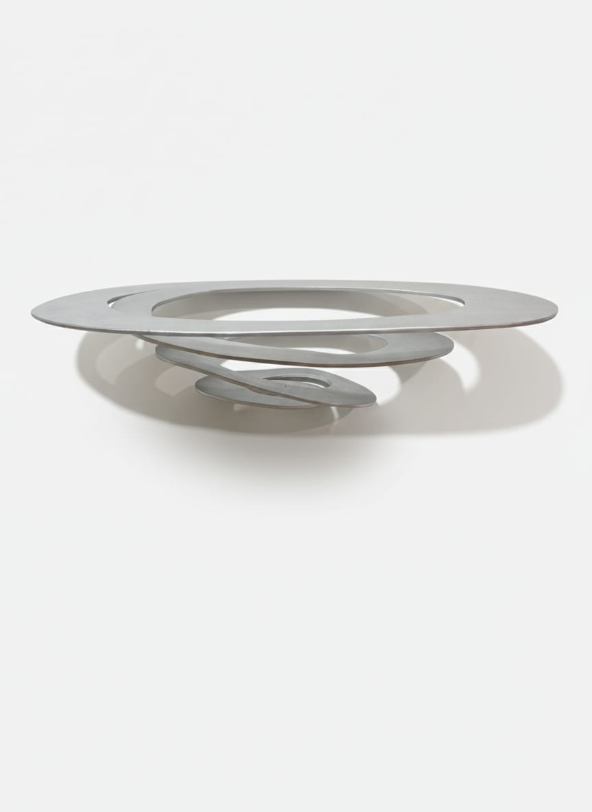 Stainless Steel Spiral Sculpture — detail 2