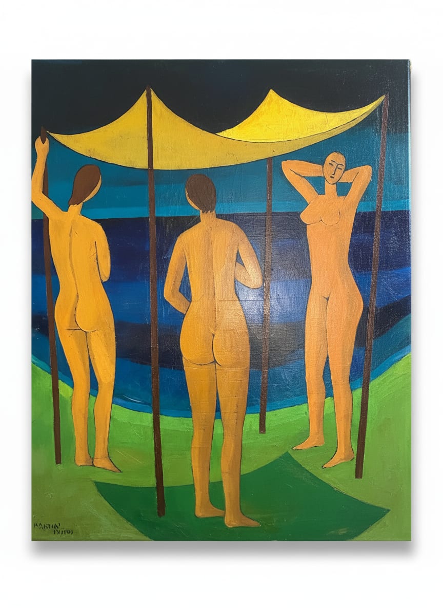 Large Painting by Mario Mazzella 1959