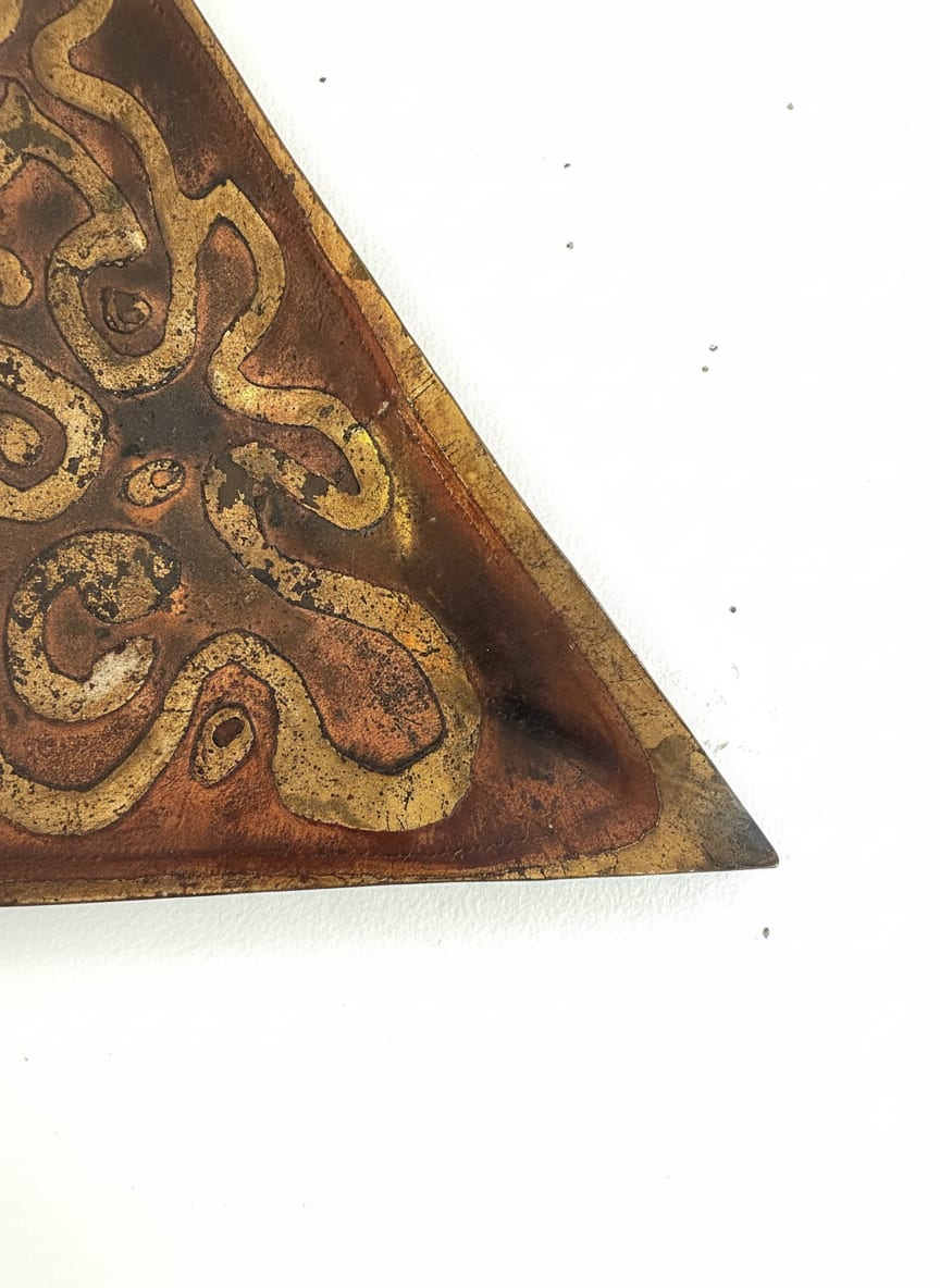 Triangular Mixed Metal Art — detail 2