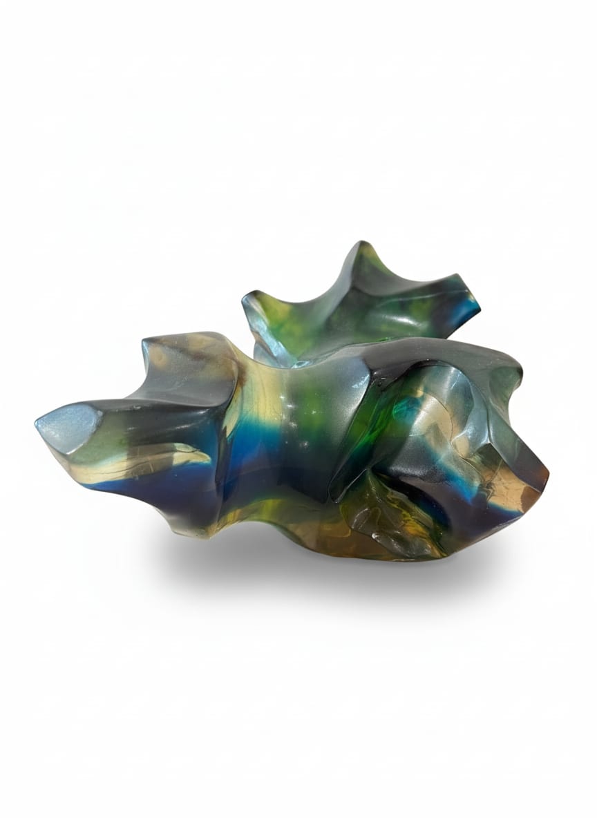 Green Acrylic Sculpture — detail 3