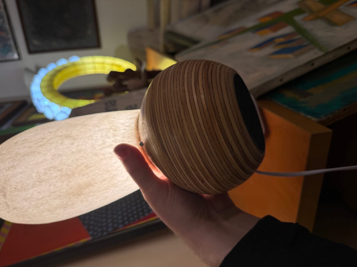 Joel Stearns Exclamation Art Lamp — detail 2