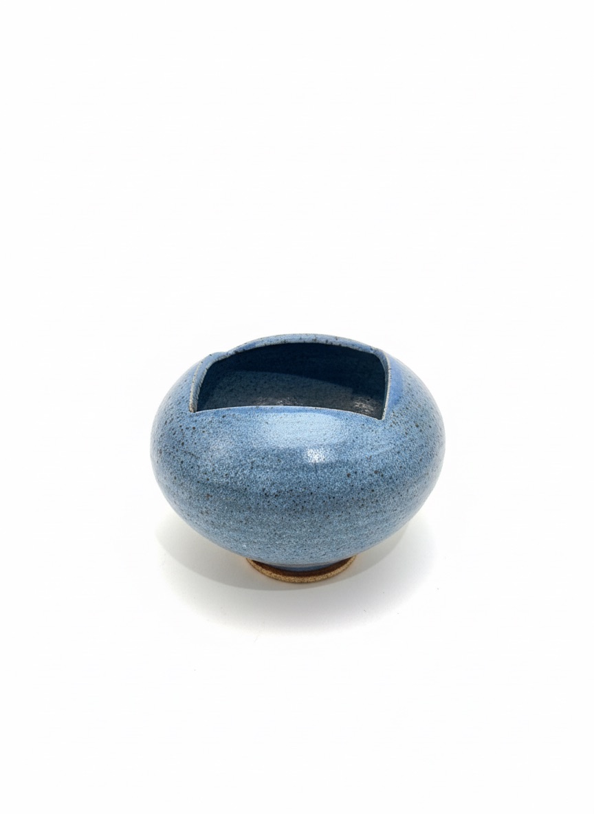 Speckled Blue Vase — detail 2