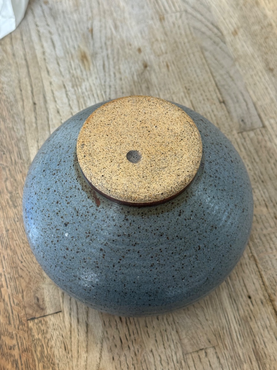 Speckled Blue Vase — detail 4