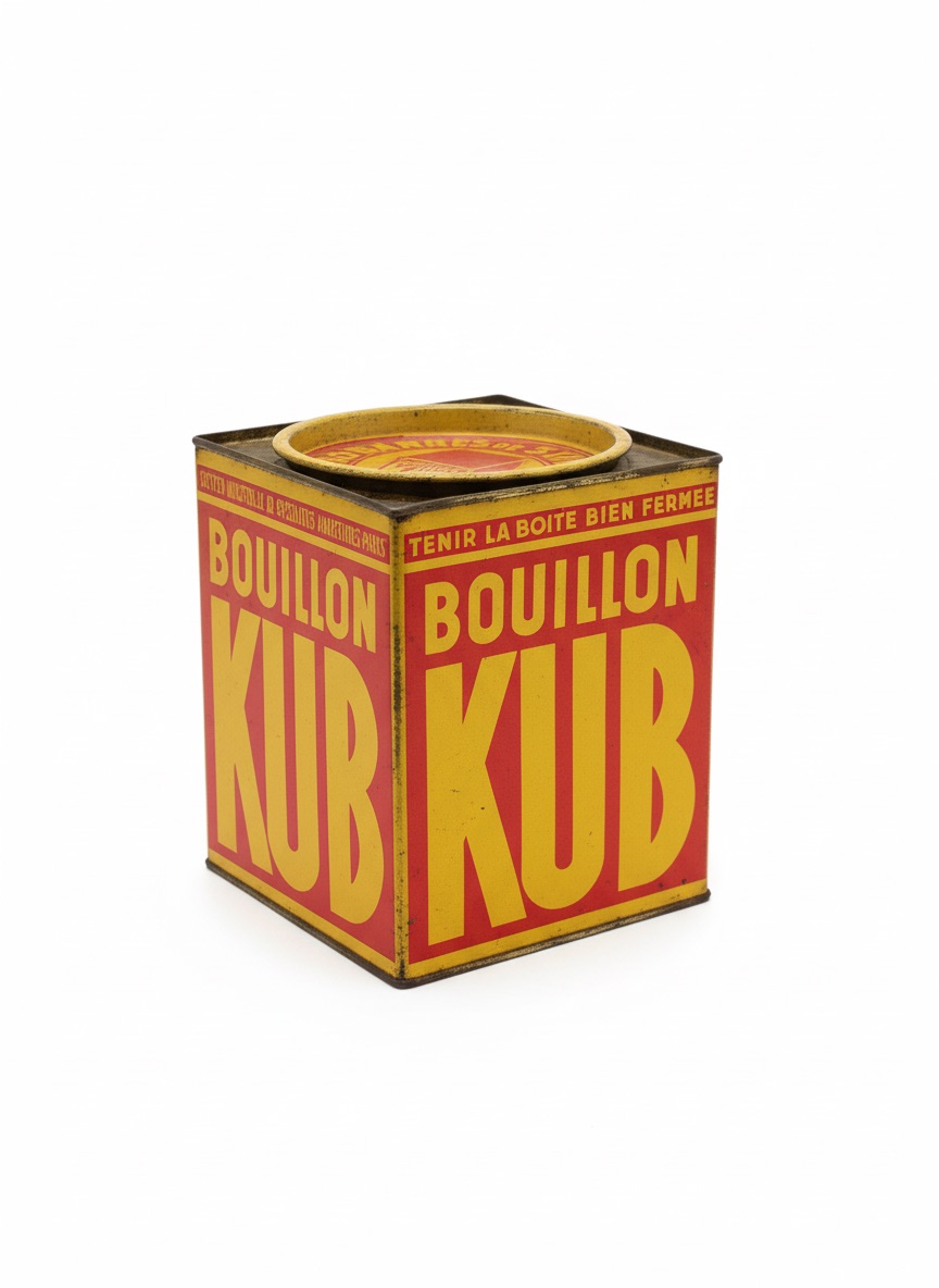 French Bouillon Kub Tin — detail 2