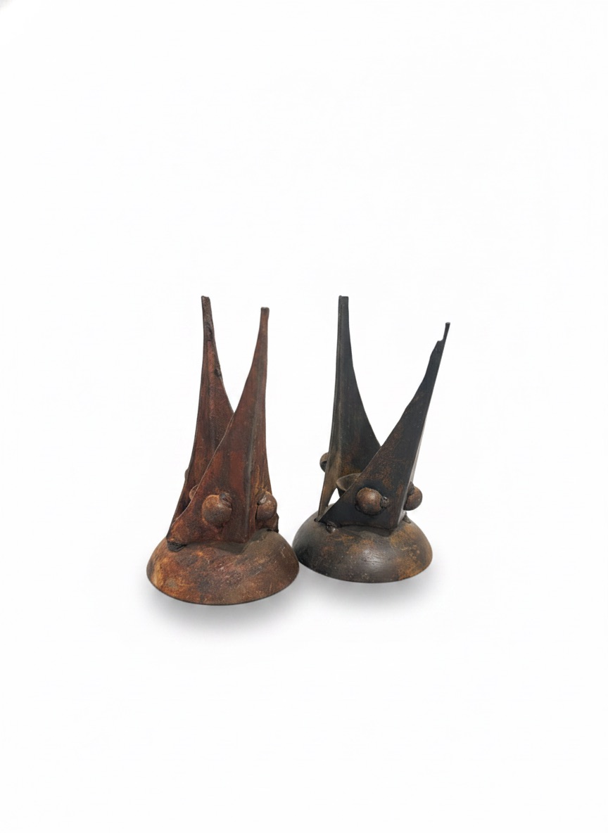 Pair Of Brutalist Candles — detail 2