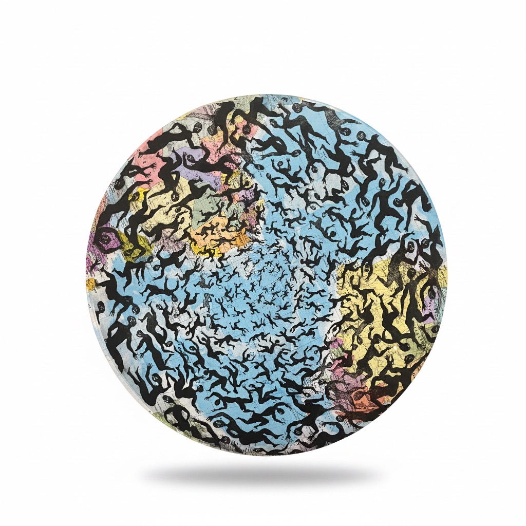 Circular Abstract Print