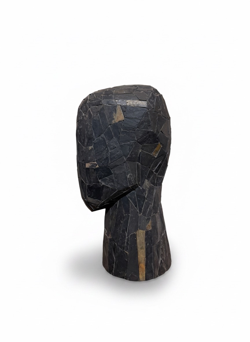 Minden Ohira Slate Bust — detail 4