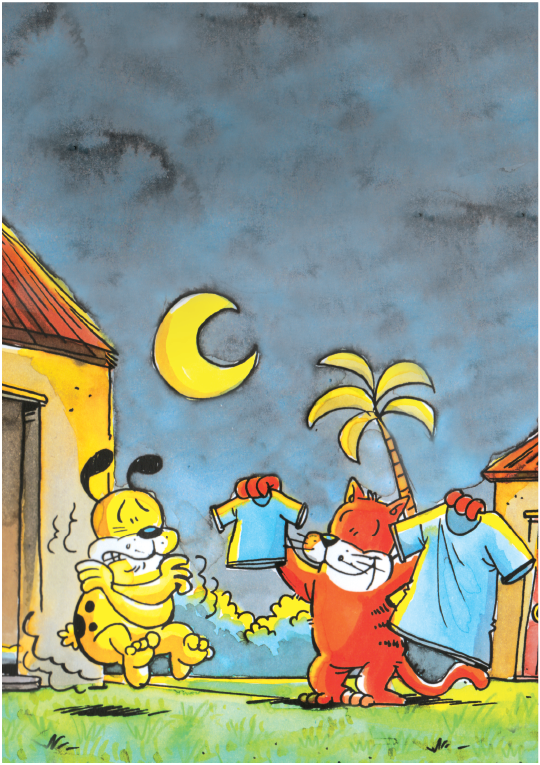 Si Pusa at si Aso: Nilalamig si Aso