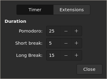 preference duration