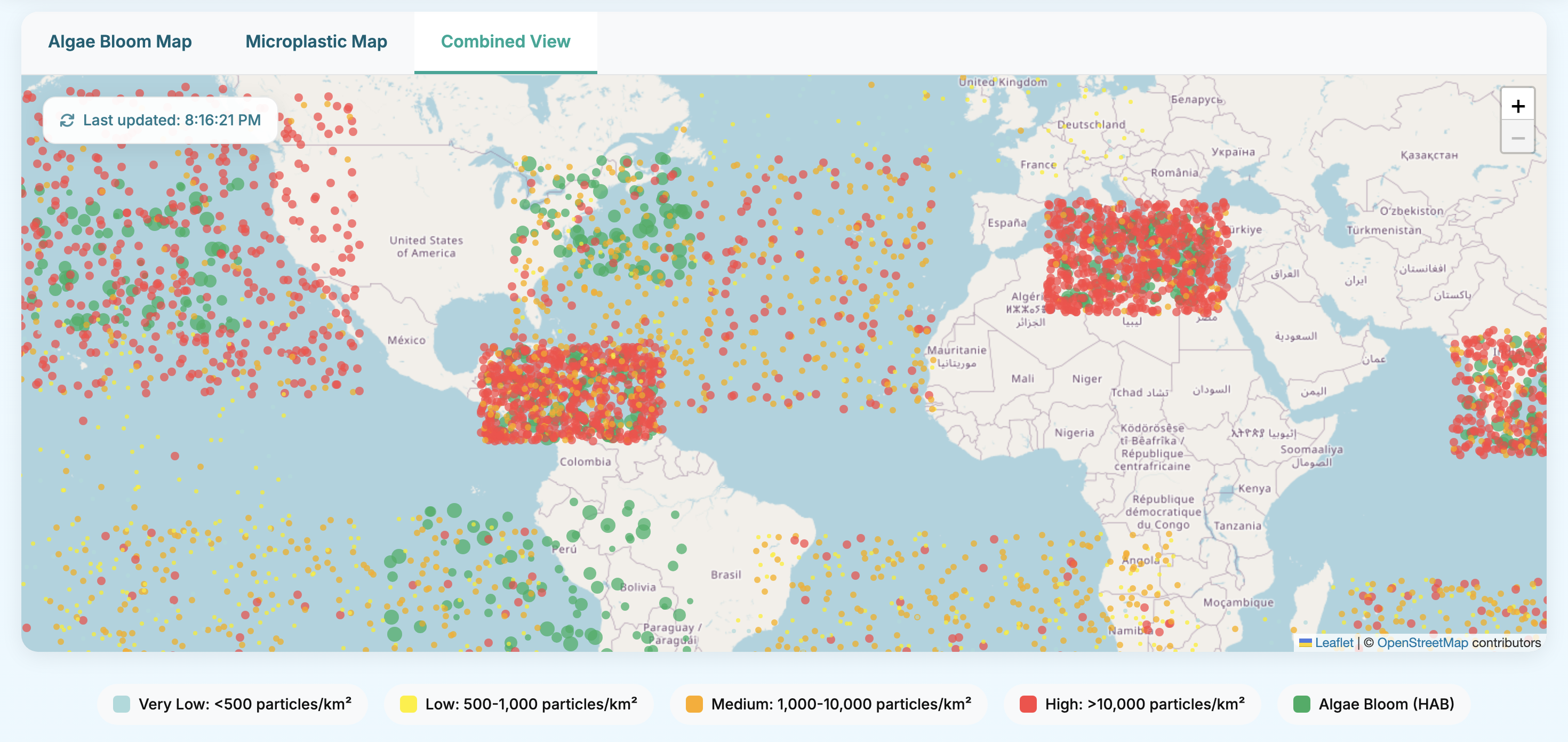 EcoCatch Implementation Map Visualization
