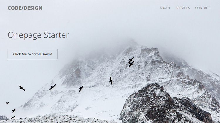 GitHub - elkindnet/codedesign-onepage-starter: One page starter ...