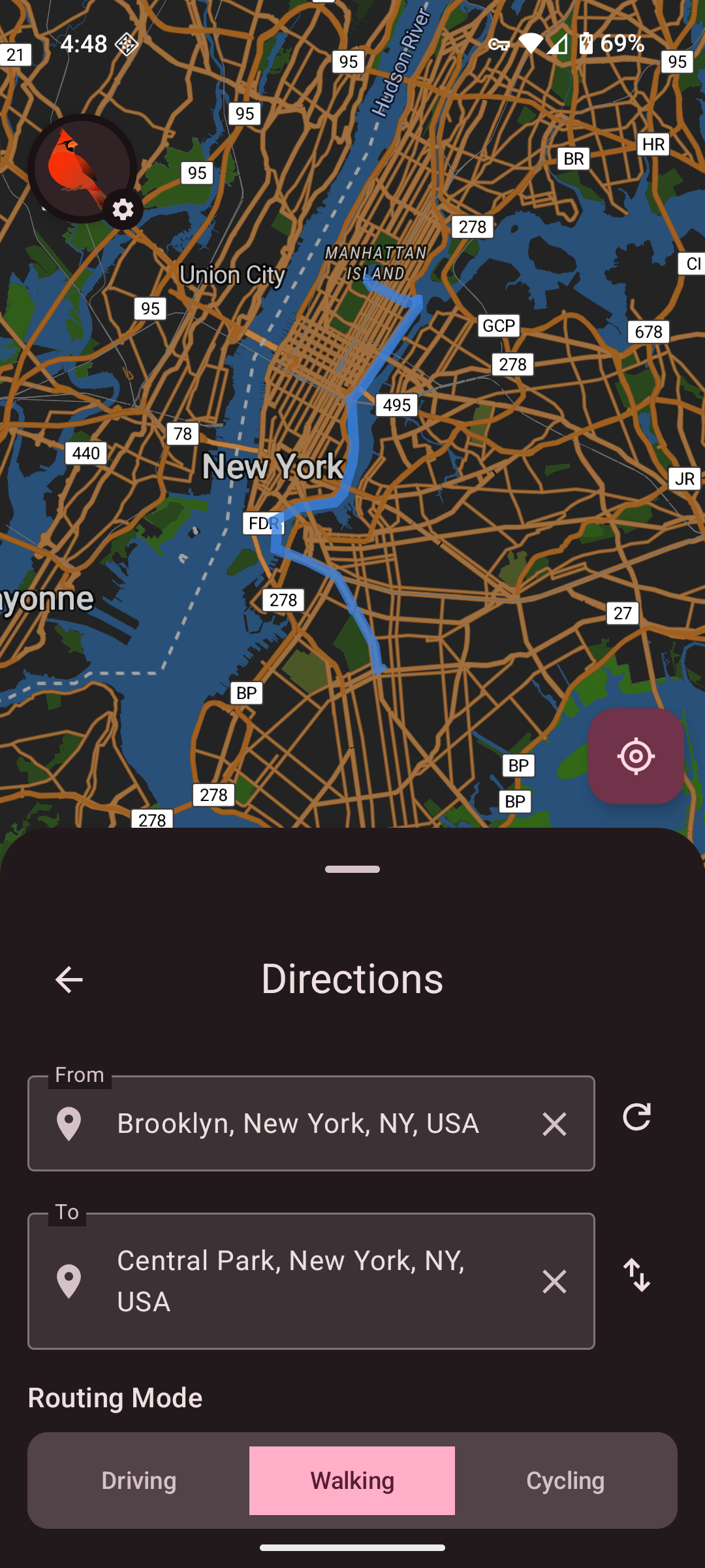Directions view