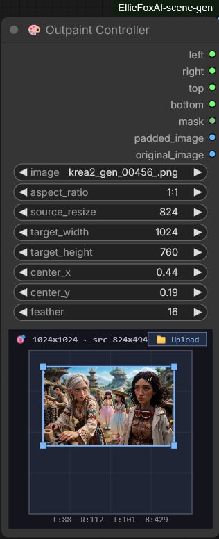 Outpaint Controller interface