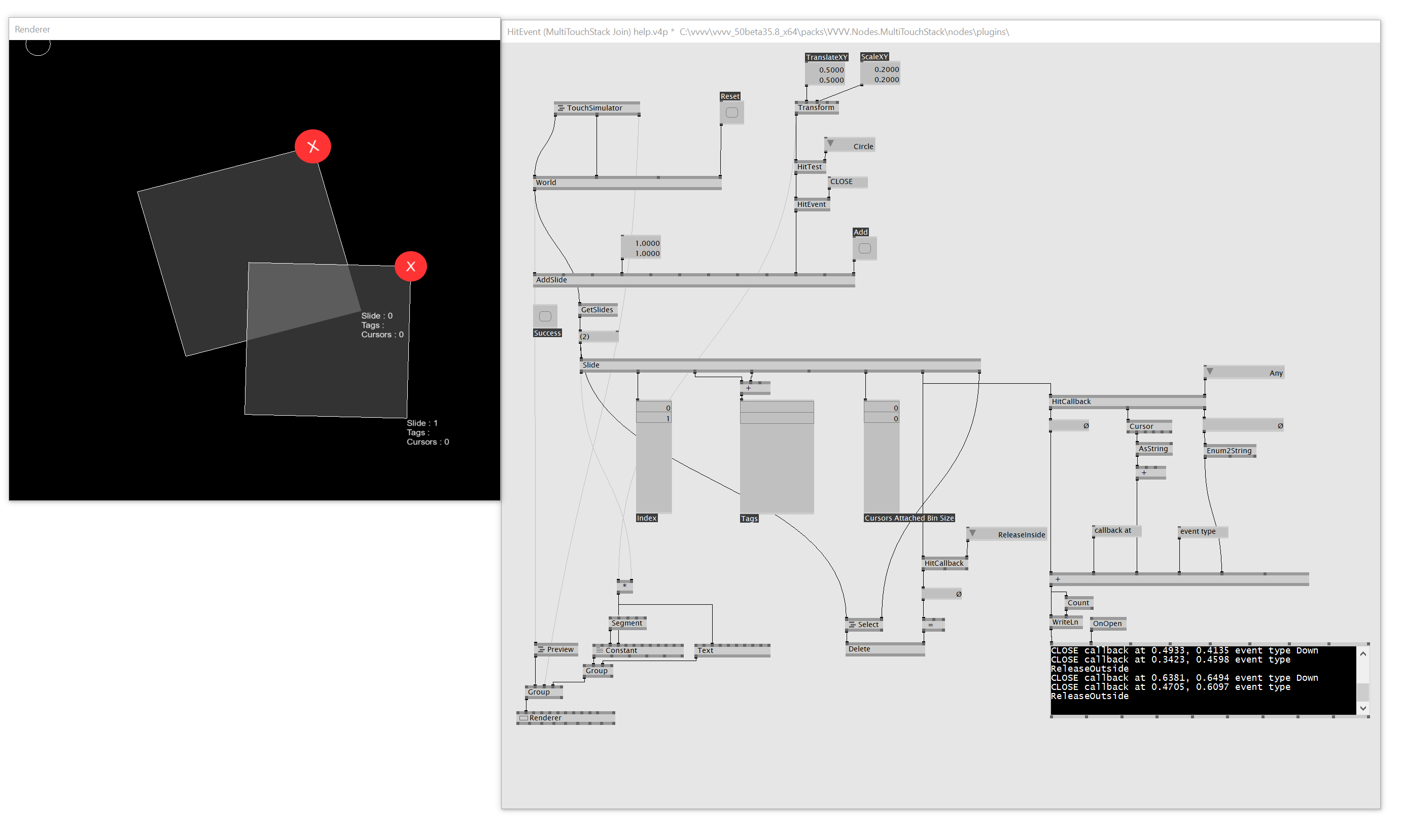 GitHub - elliotwoods/VVVV.Nodes.MultiTouchStack: A stack of slides for ...
