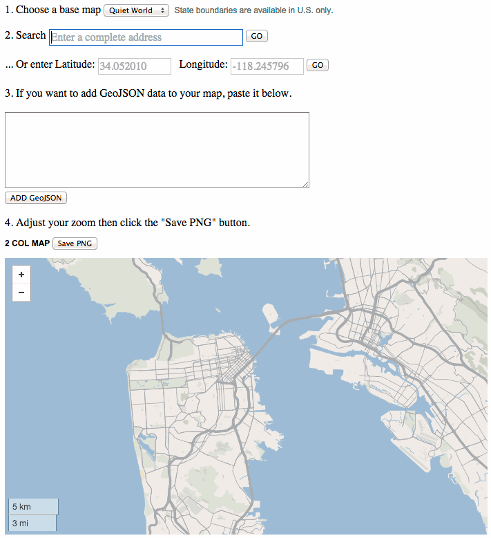 Print map maker in action.