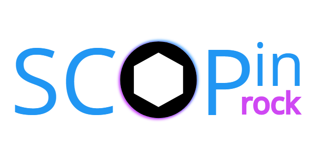 SCOPin rock logo