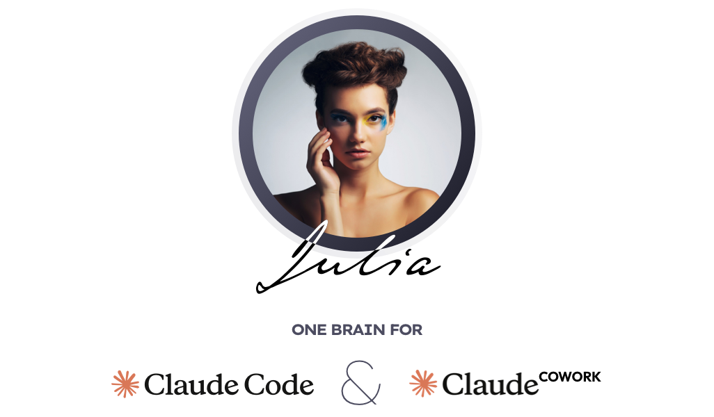 Agent Julia — one brain for Claude Code and Claude Cowork