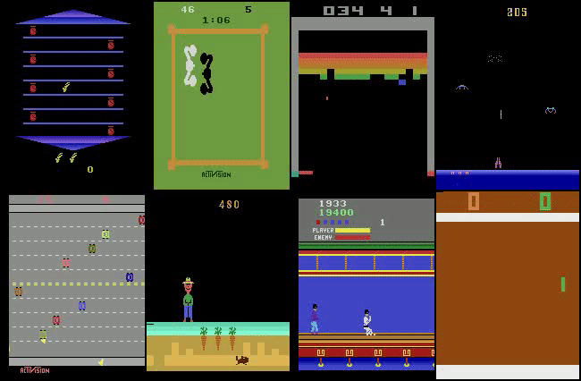 IRIS playing on Asterix, Boxing, Breakout, Demon Attack, Freeway, Gopher, Kung Fu Master, Pong