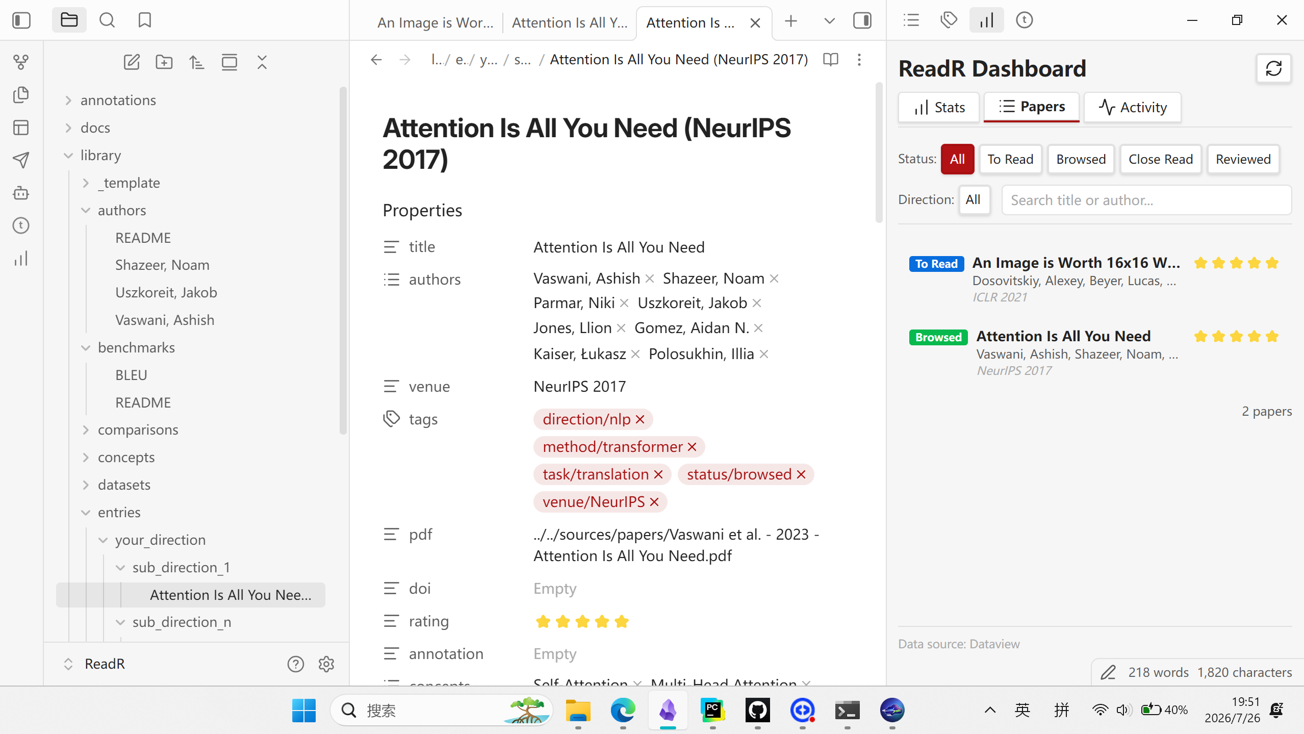 ReadR Vault Demo
