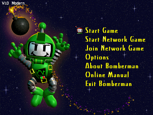 Main menu