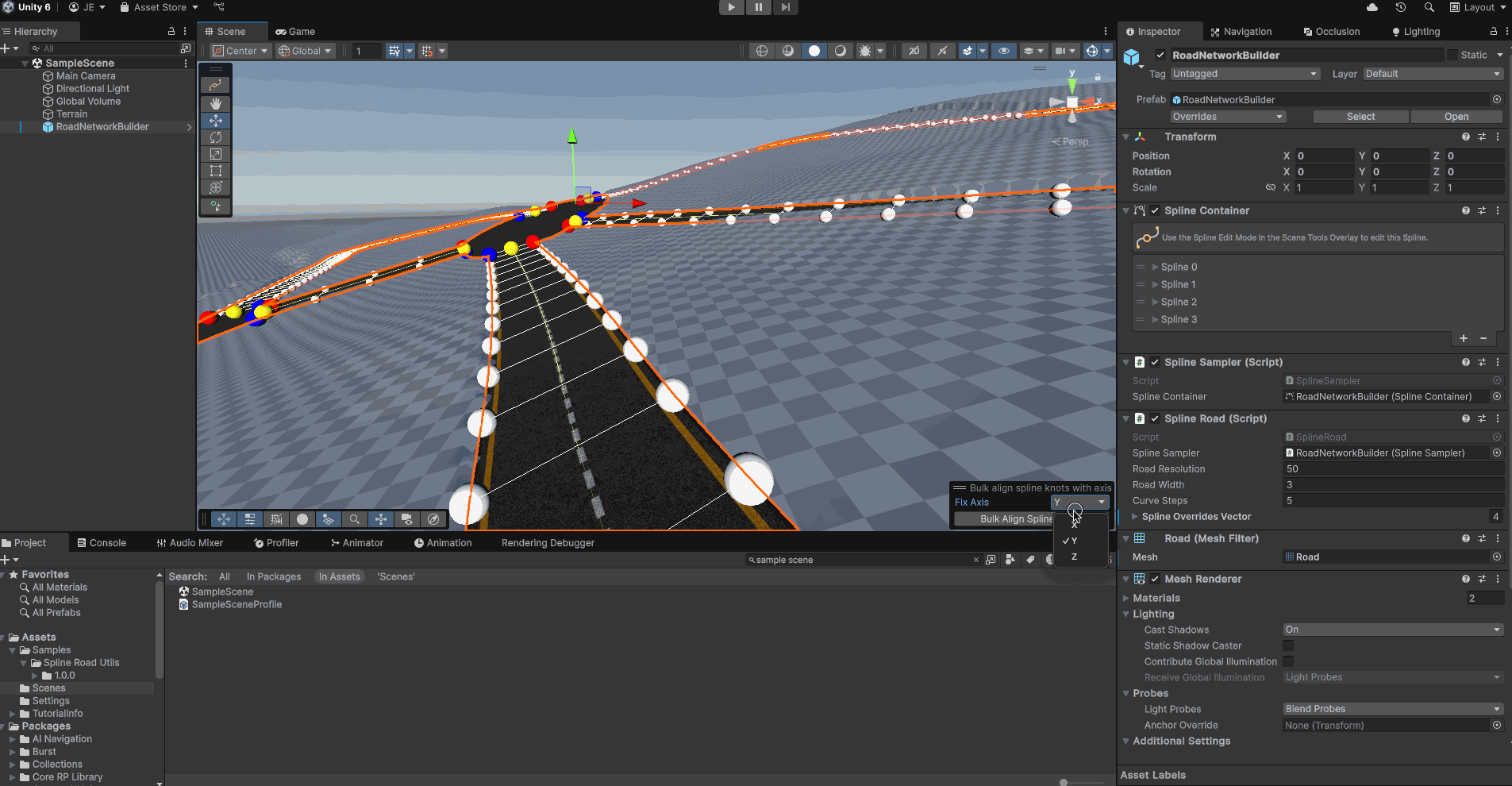 Usage axis alignment