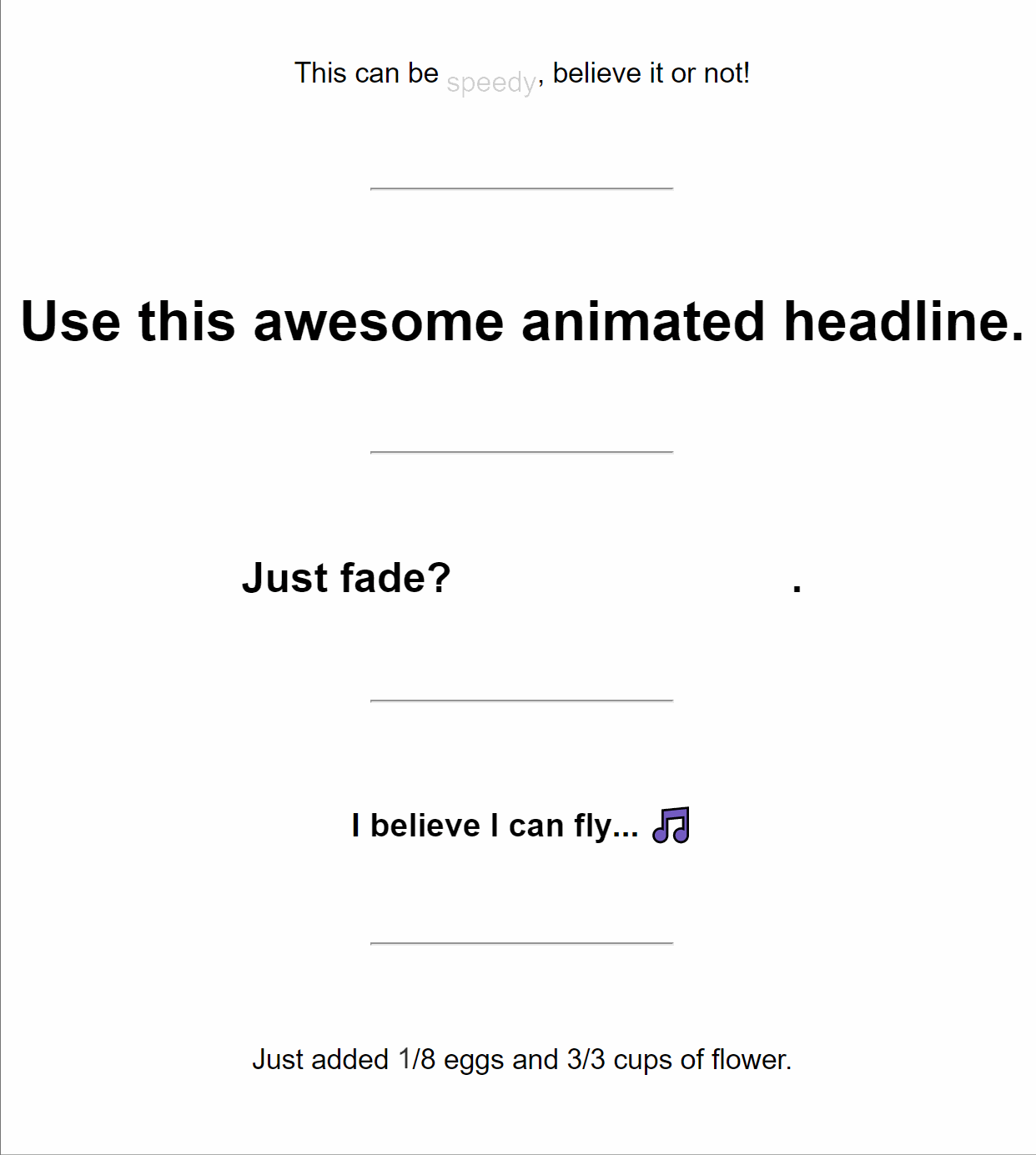 Svelte Animated Headline Example