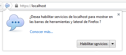 Habilitar complementos firefox