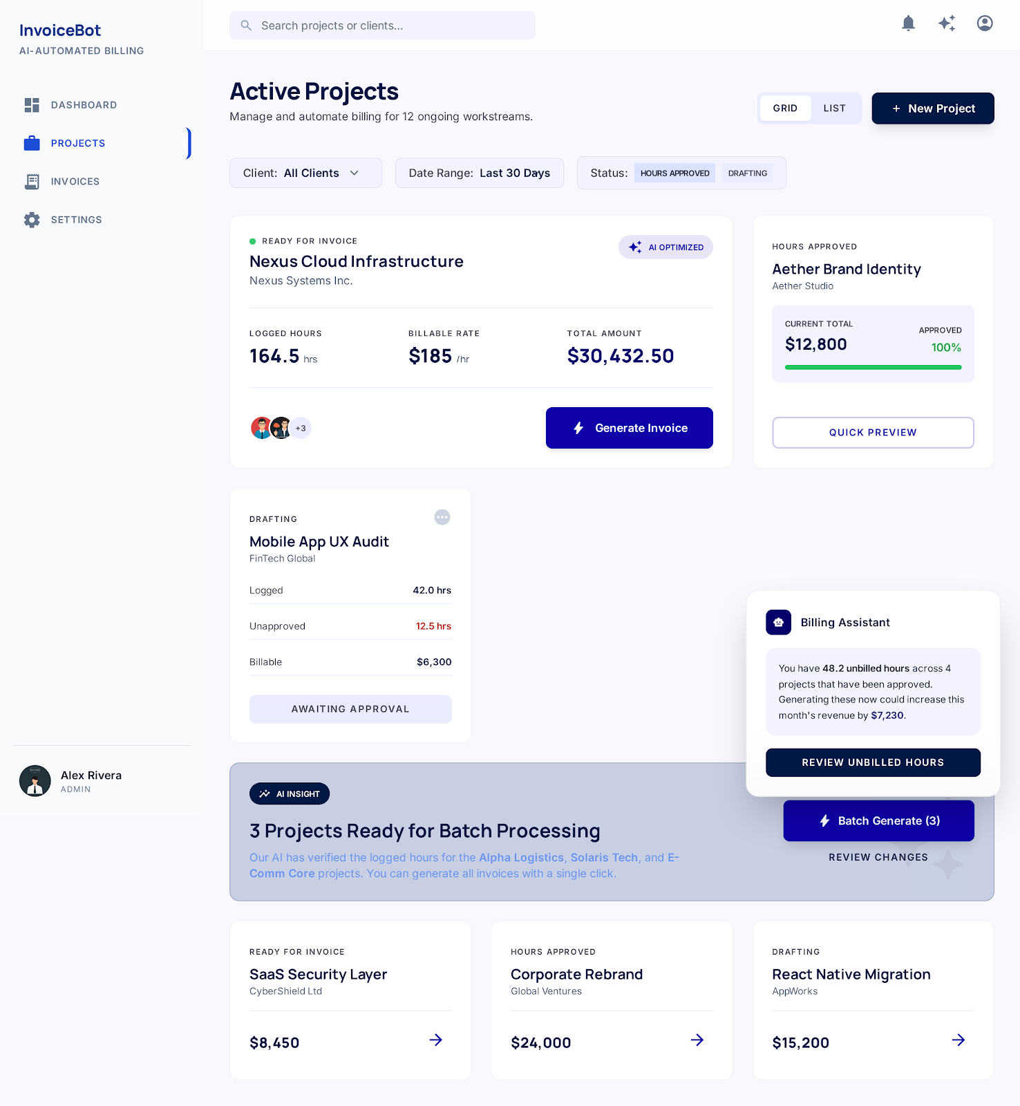 InvoiceBot screenshot