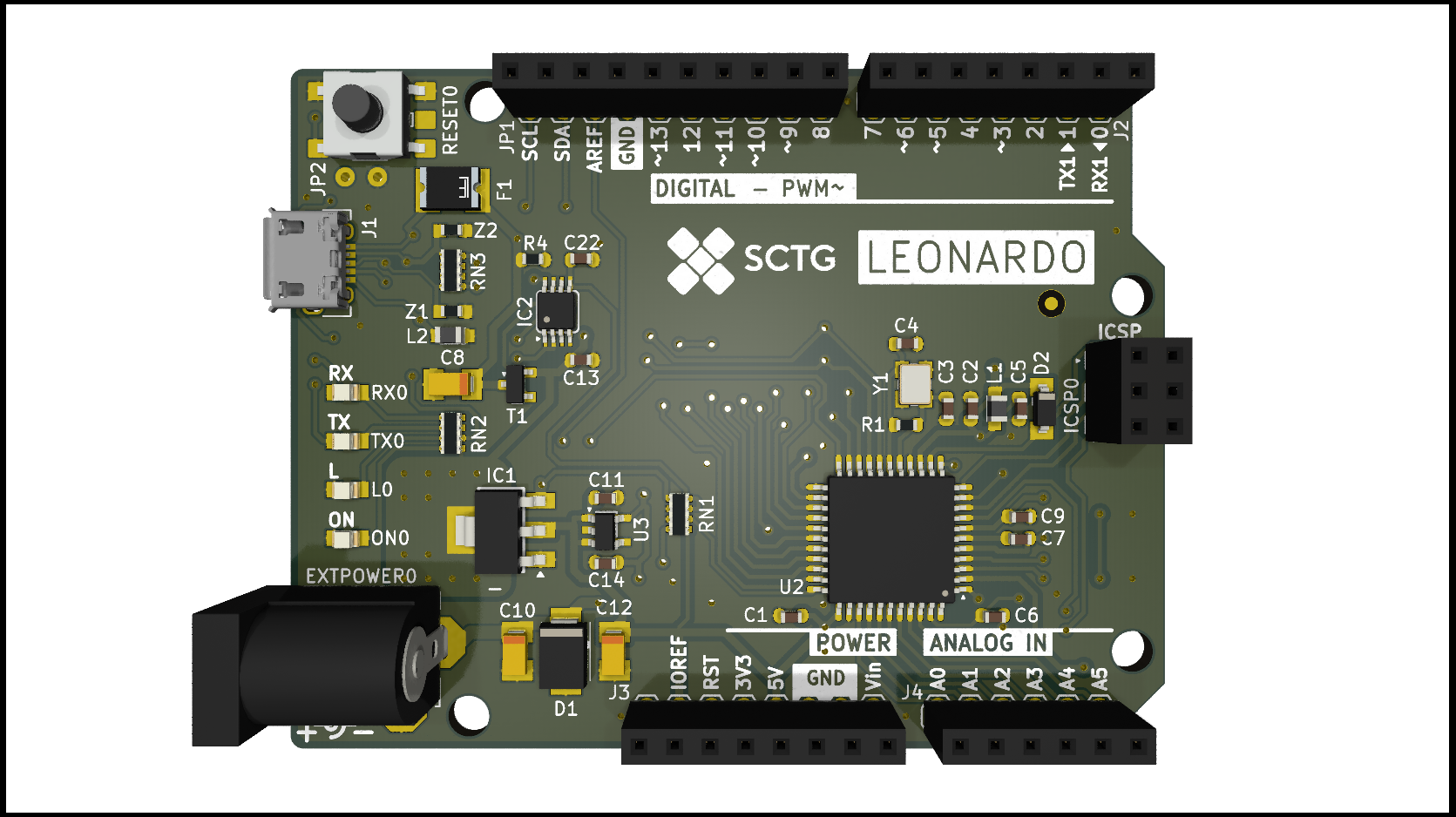 Front with component references