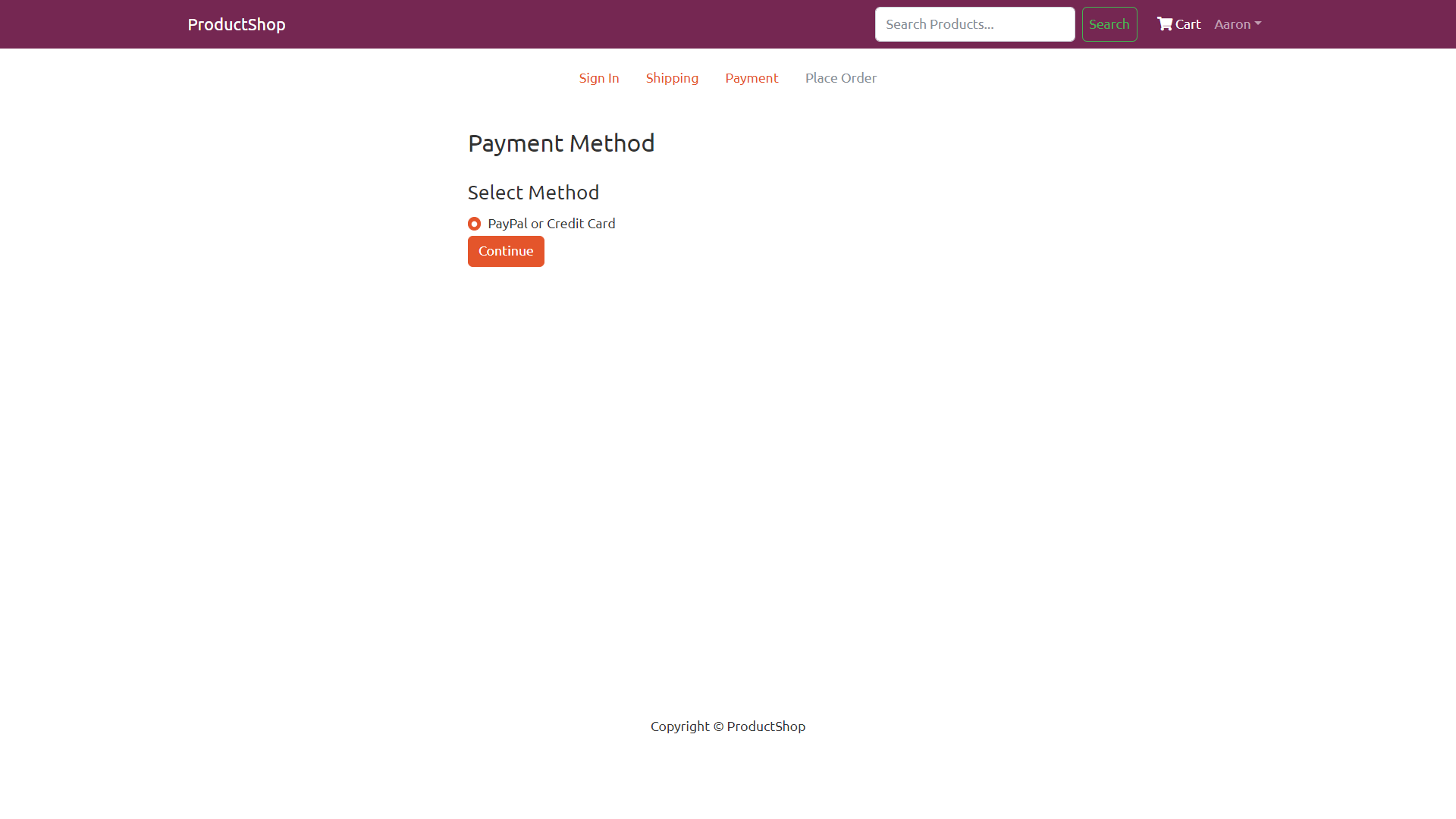 Payment Method