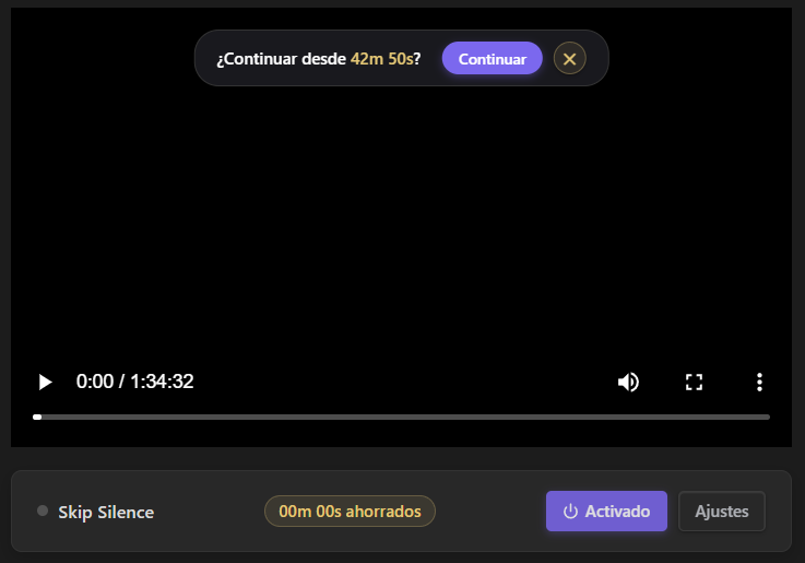 Reproducción de Vídeo e Indicador Activo