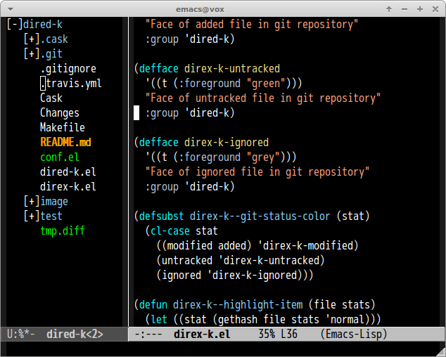 Screenshot of direx-k