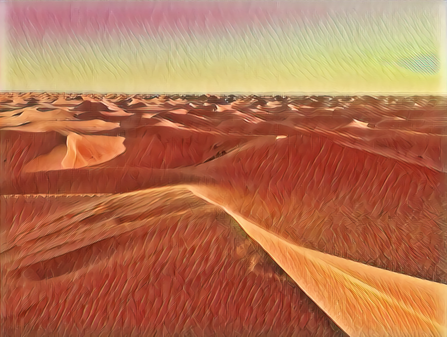 A Desert in painters perception