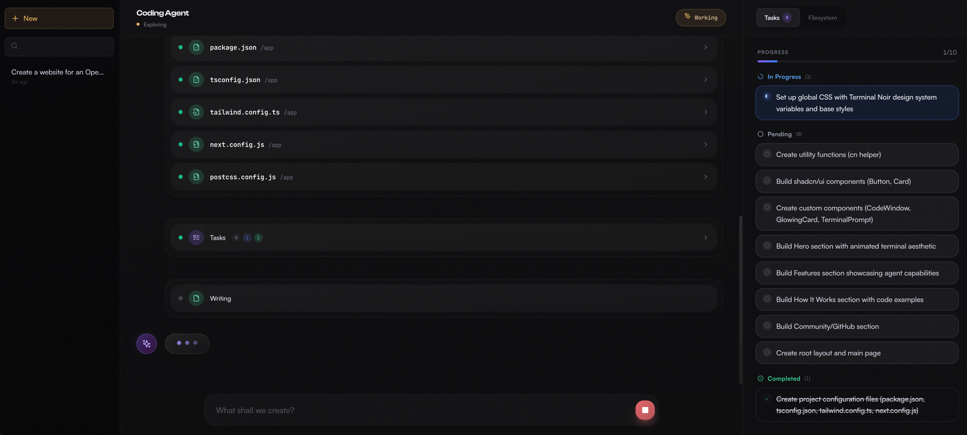 CodeCraft website in development