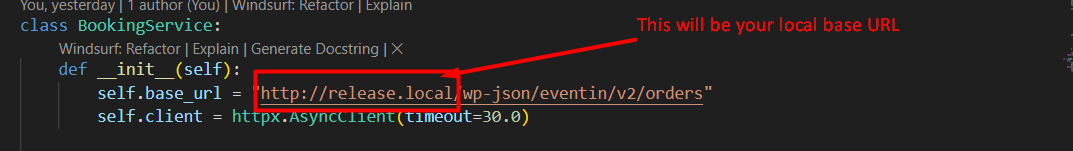 API TO CALL