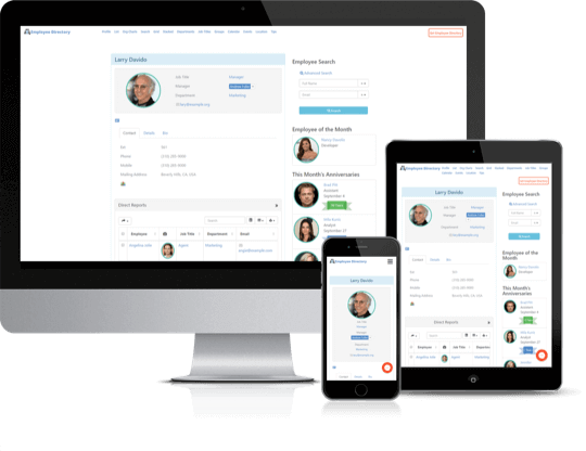 Employee Directory Screen Shot