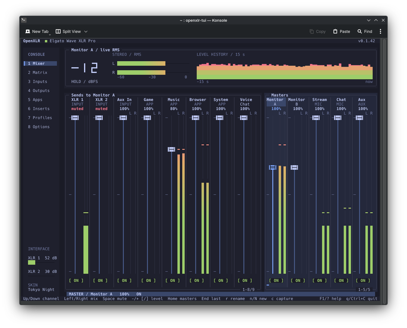 OpenXLR terminal mixer