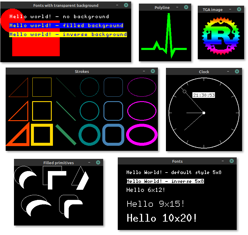 A screenshot of embedded-graphics running in its simulator.