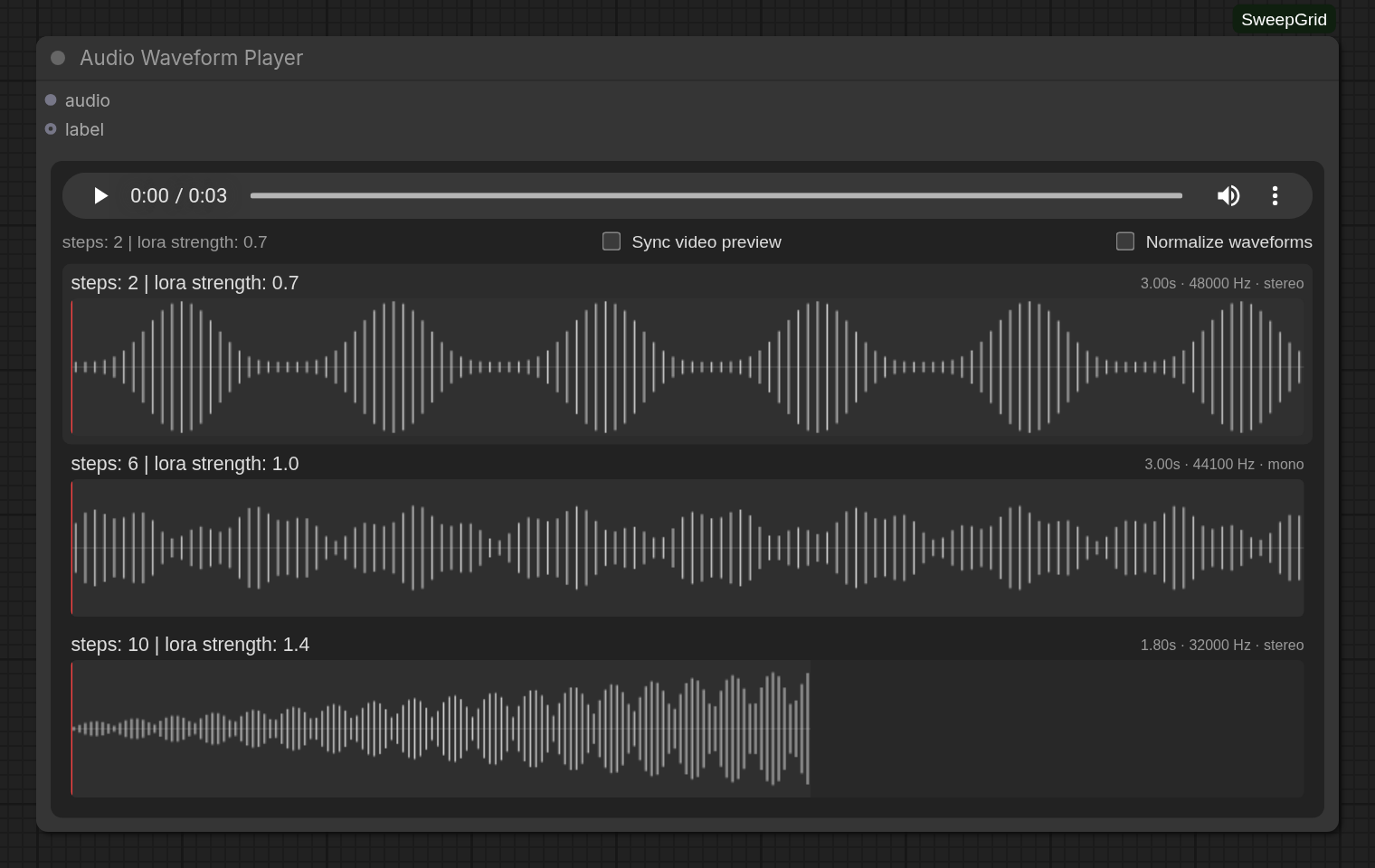 Audio Waveform Player